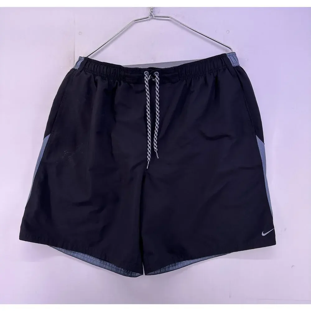Vintage 20’s Nike Black And Gray Shorts Size 2XL Swimwear